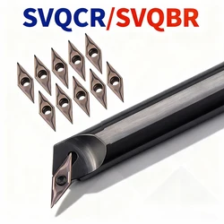 SVQCR/SVQBR S16Q-SVQCR11 S20R-SVQBR11 lathe cutter Internal Turning Tool Holder Boring Bar VBMT/VCMT carbide insert CNC tool