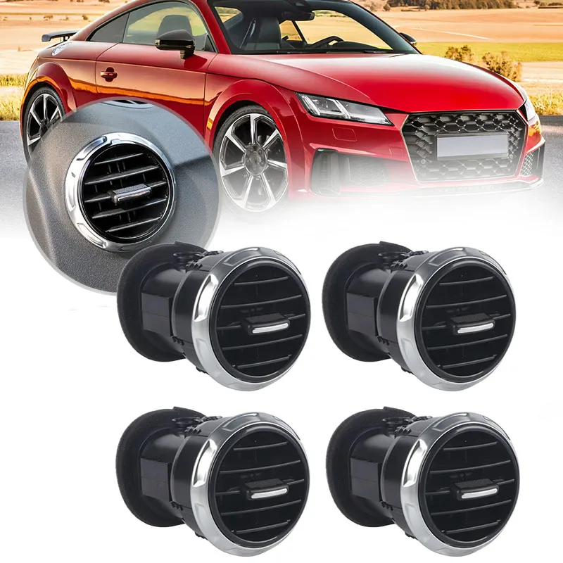 1/2/4 قطعة لوحة القيادة تكييف الهواء تنفيس لأودي TT TTS Mk2 8J 2007-2014 مكيف الهواء التيار المتناوب التدفئة مصبغة الناشر 8J0820901E