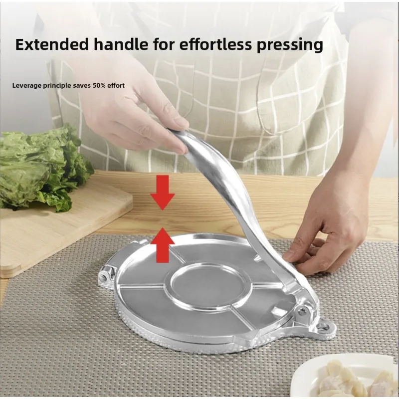 Premium Aluminum Alloy Tortilla Press Maker Manual DIY Tool for Perfect Corn Wheat Flour Tortillas Crepes Tacos Kitchen