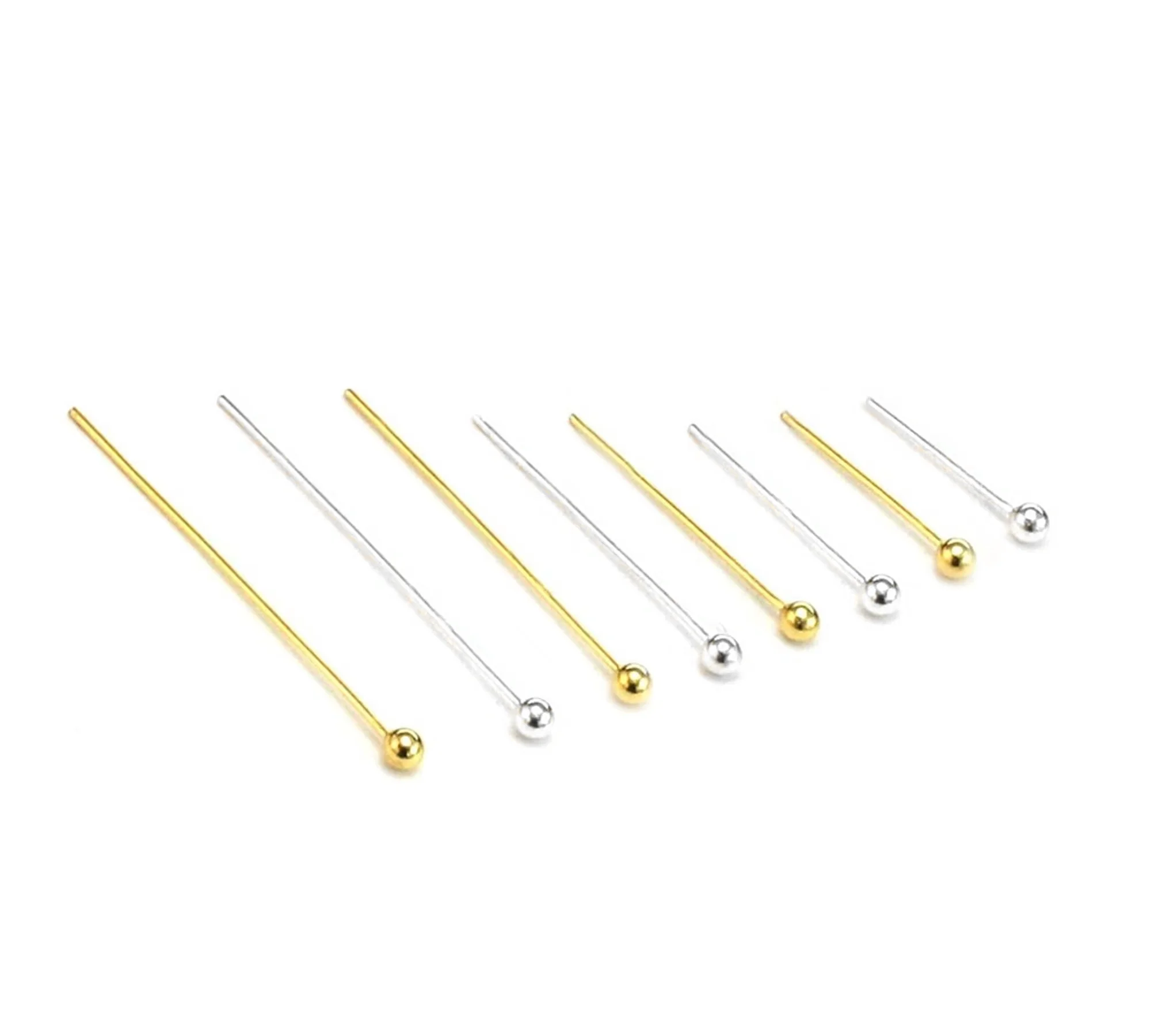 Eyepin Ball End - 100pcs Ball Head Pin, Brass Eye