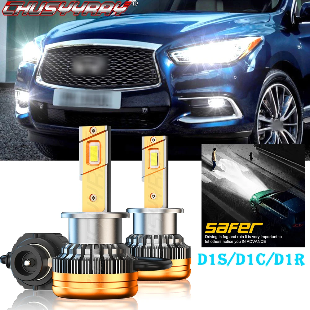 

2x CHUSYYRAY Автомобильные фары, совместимые с Infinti Q60 QX70 2014 2015 G37 35W D2S HID Ксеноновые фары, лампы, автомобильные аксессуары