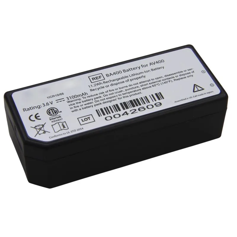 BA400 Visualization Lamp Battery 3.6V 3.1aH Scan Device Power Supply AV400