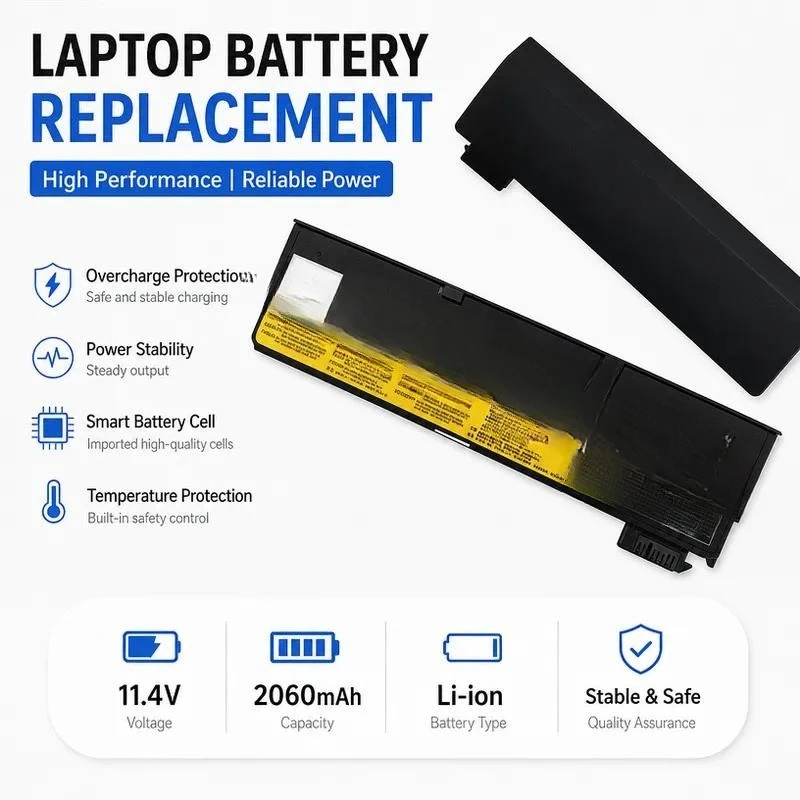 High Efficiency Laptop Battery for Lenovo Thinkpad T470 T480 T570 T580 P52 S01AV424 5 Replacement Power Supply