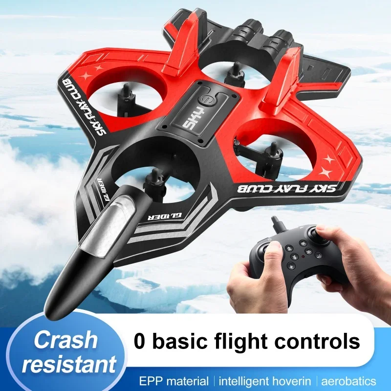 

YP3 Glider RC Drone Helicopter with Light Flying RC Hobby Jet Plane 2.4G Stunt Remote Control Foam Fighter Airplane Toy Drone ﻿