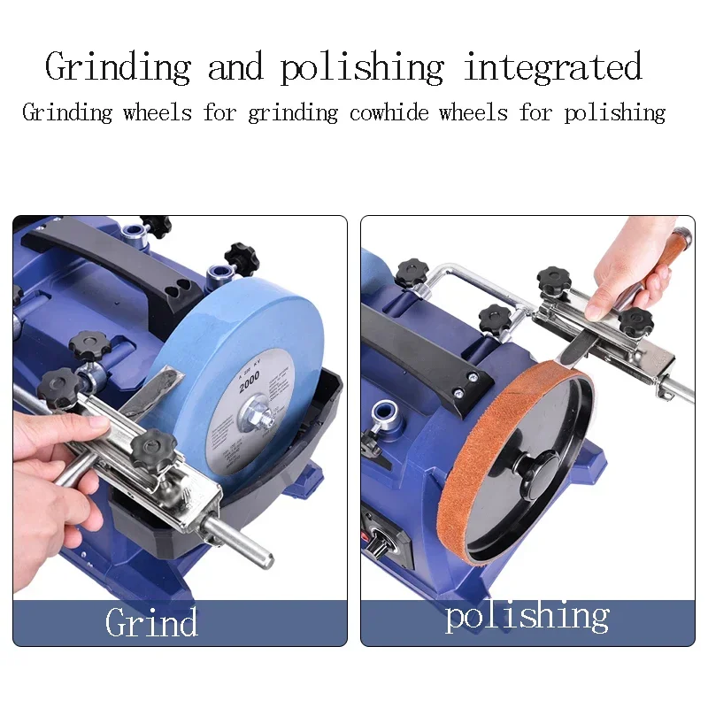 The New Low-Speed Water-Cooled Knife Sharpener Woodworking Grinding And Polishing Integrated Electric Desktop Knife Sharpener