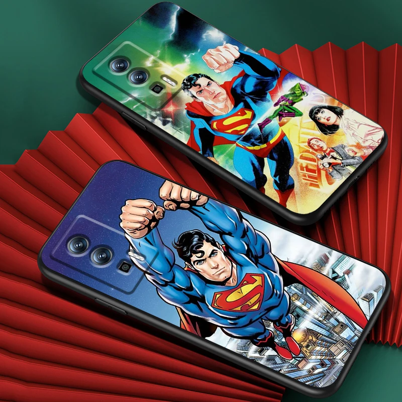 Luxury S-Supermans Comics Cool For Xiaomi Redmi 9A 9C 9AT 10C 9 9T 10 12C 13C A3 12 K60 A1 K50 K40 5G Black TPU Phone Case