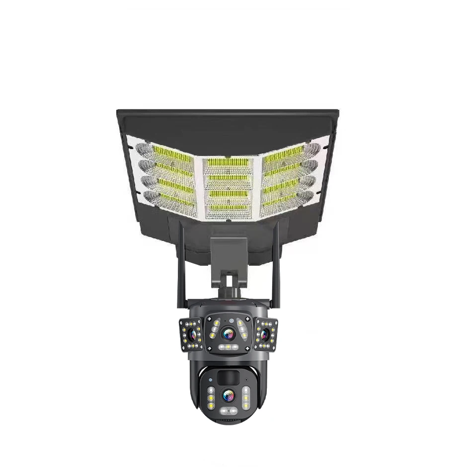

4K Outdoor Waterproof Wireless Solar Street Light Motion Tracking Dual Lens 4G Solar Cctv