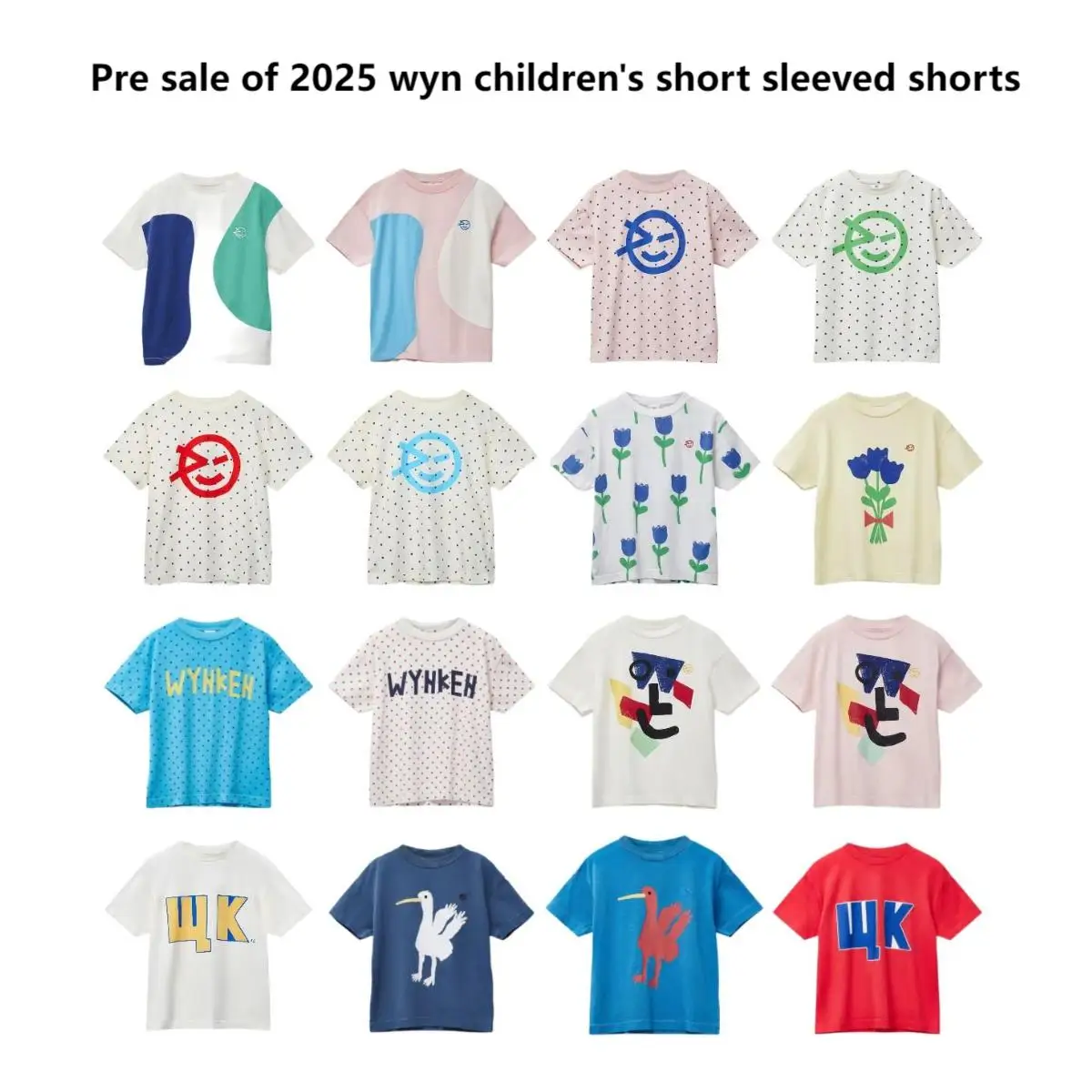 Pré-vente de shorts à manches courtes pour enfants wyn 2025