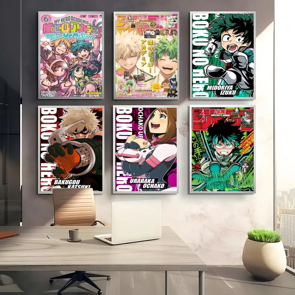 Midoriya Izuku Hero Academia اللوحة الخط HD حائط لوح رسم ديكور فني للمنزل مكتب غرفة المعيشة غرفة نوم هدية