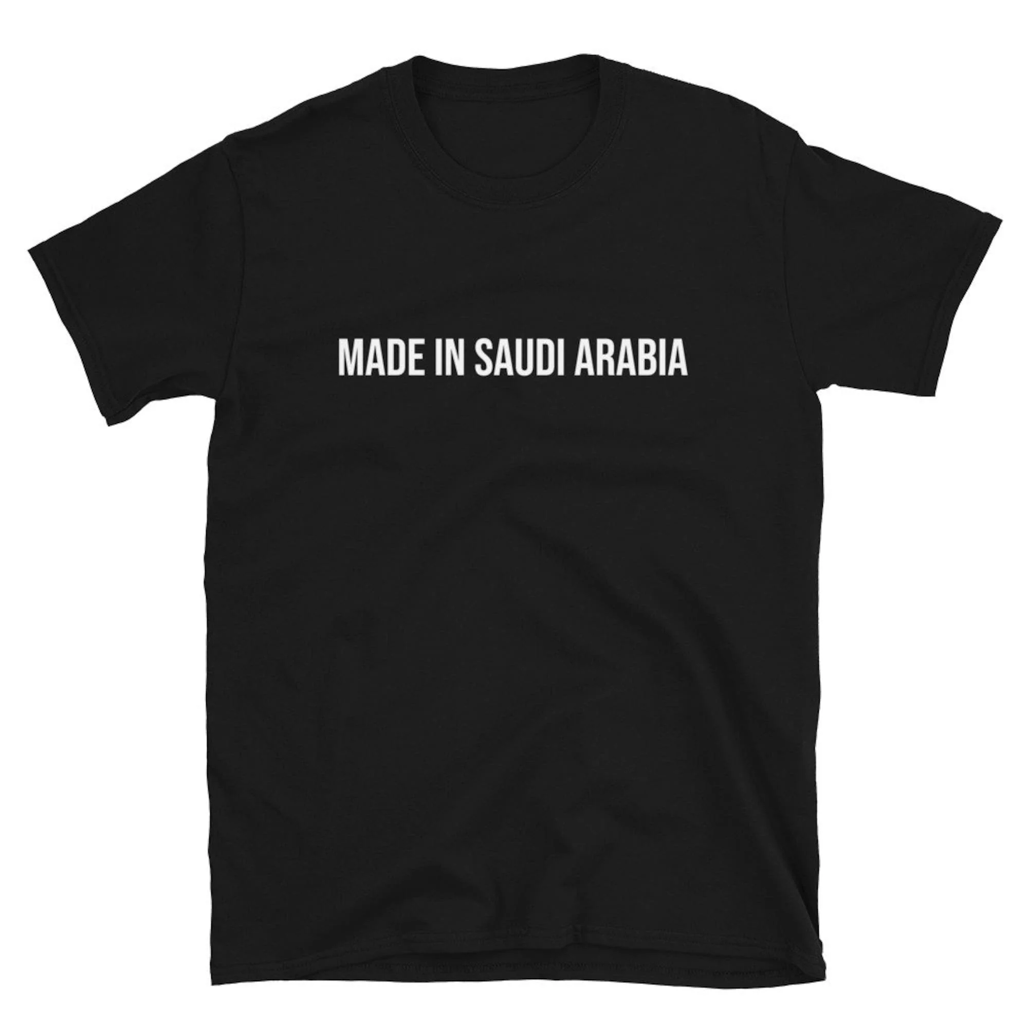 Camiseta árabe de Arabia Saudita hecha en nacido, hogar, país, mapa Local, viaje, cumpleaños