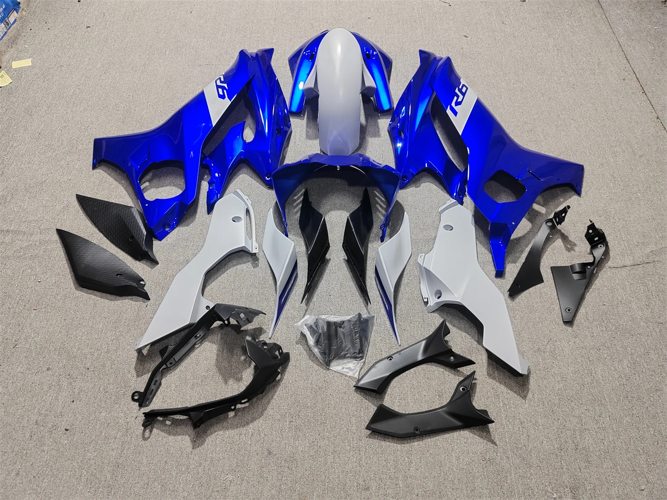 Motorcycle Fairing Kit fits to Yamaha YZF-R6 17 18 19 2021 YZF600 2017 2018 2019 2020 2021 Fairing Blue gray motorcycle housing