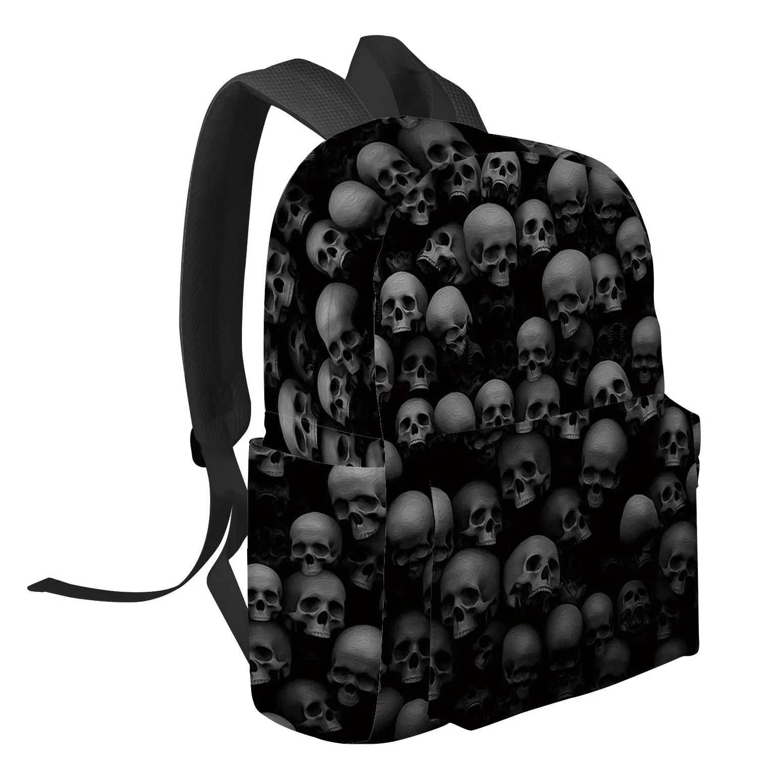 Skull Wall Skull Horror Feminina Backpacks Teenagers Student School Bags Laptop Custom Backpack Men Women Female Travel Mochila