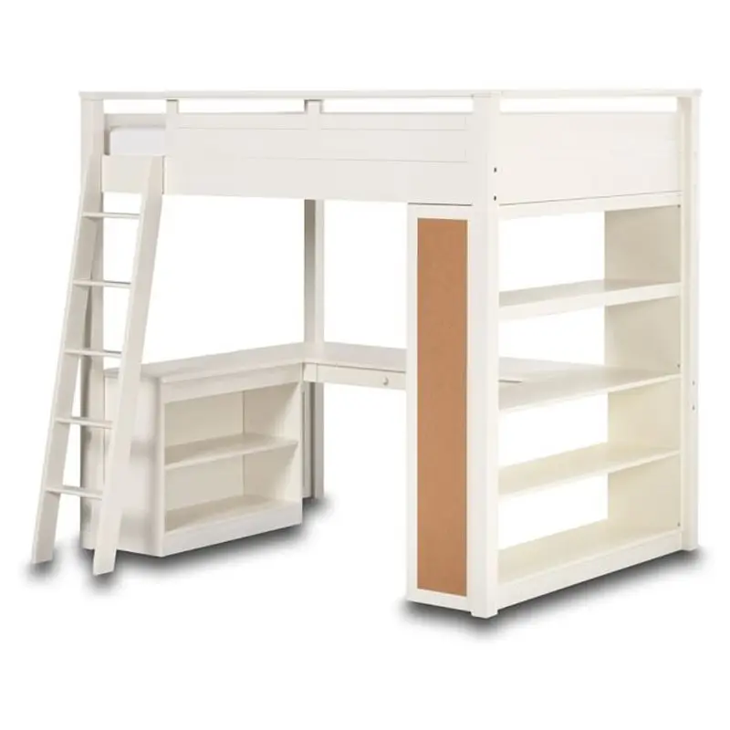 Solid wood elevated bunk bed high and low bed small apartment multi-functional integration