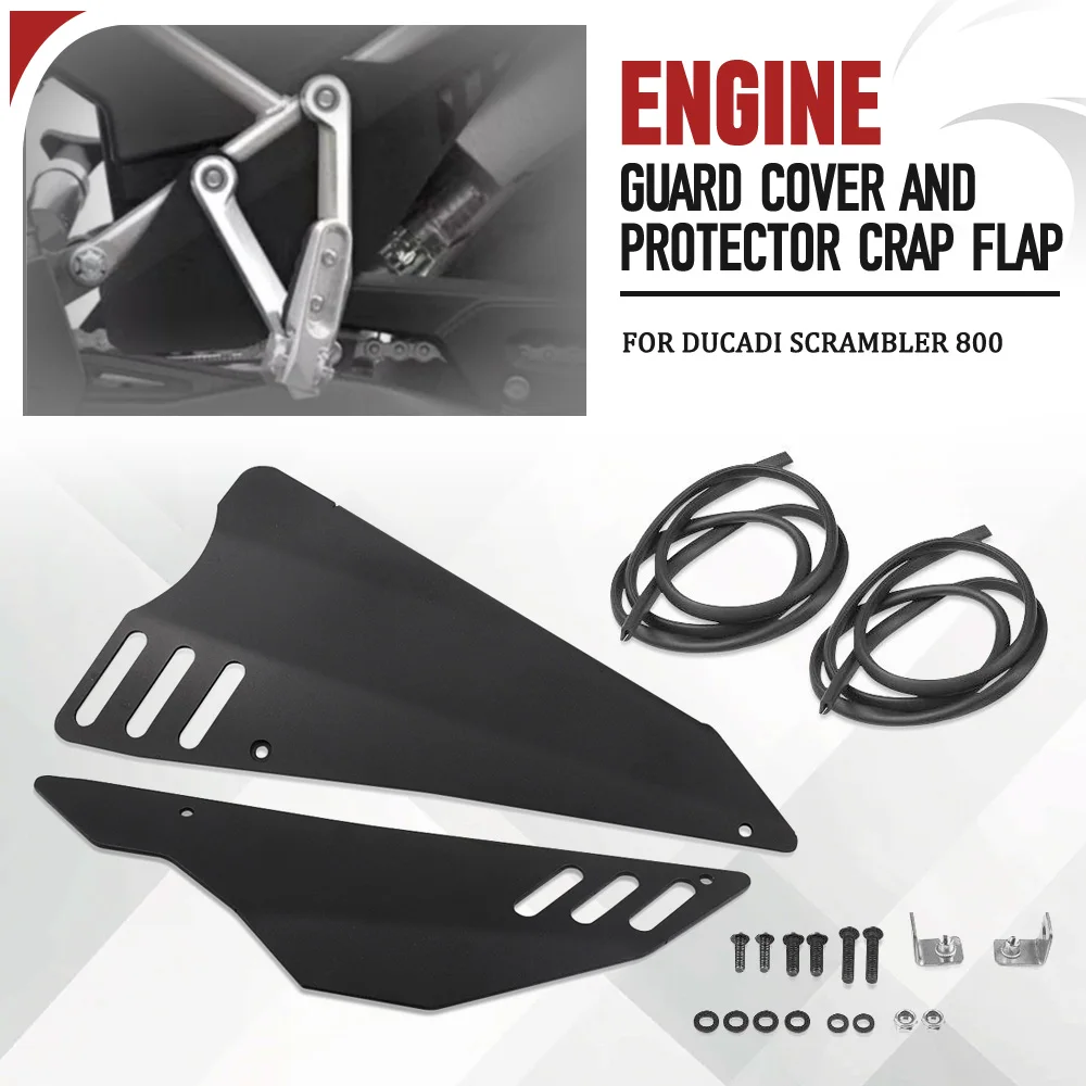 

For Ducadi Scrambler 800 New Engine Guard Cover And Protector Crap Flap Motorcycle Alumimum Accessories Cylinder Head Protector