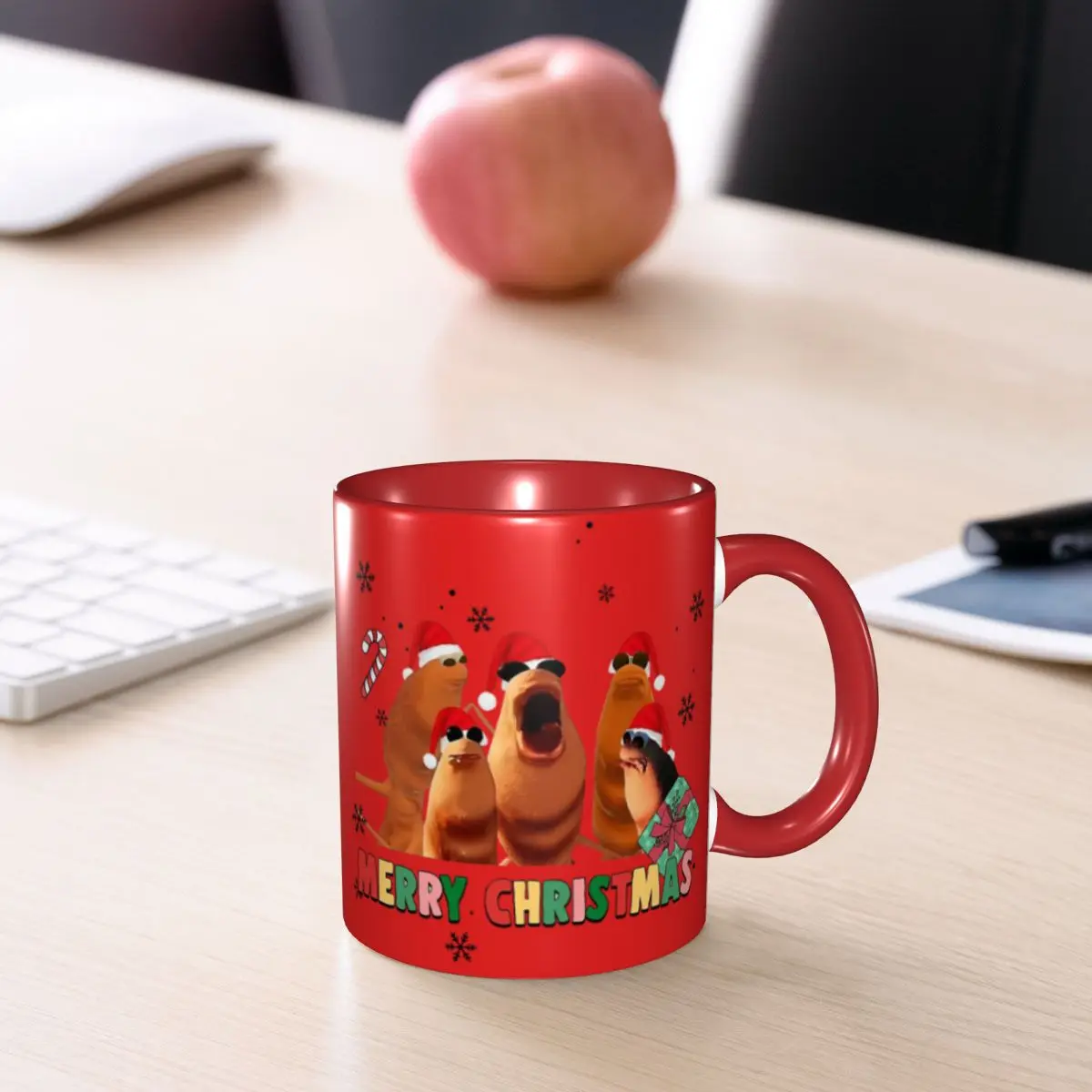 Marcus The Worm Christmas Marcus The Worm Christmas Merch Coffee Mugs Novelty Cup Gifts For Woman Man