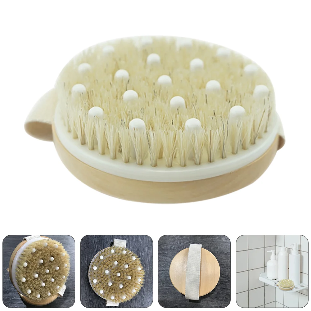 

Massage Brush Dry Unisex Body Bath Bathing Supply Tool Wooden Shower Men and Women