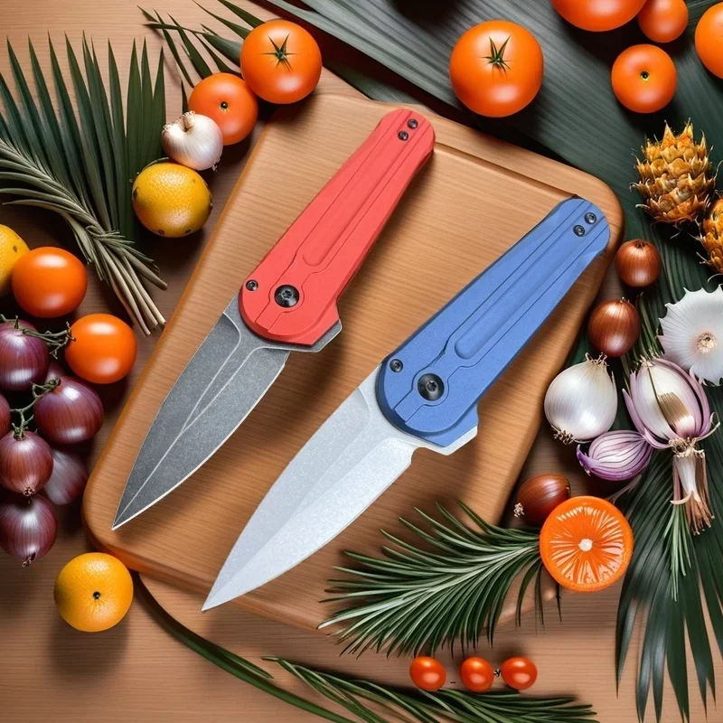 

BM491 Pocket Folding Knife D2 Blade Aluminum Handle Fruits Kitchen Cutting Sharp Durable Convenient Household Easy To Use Tool