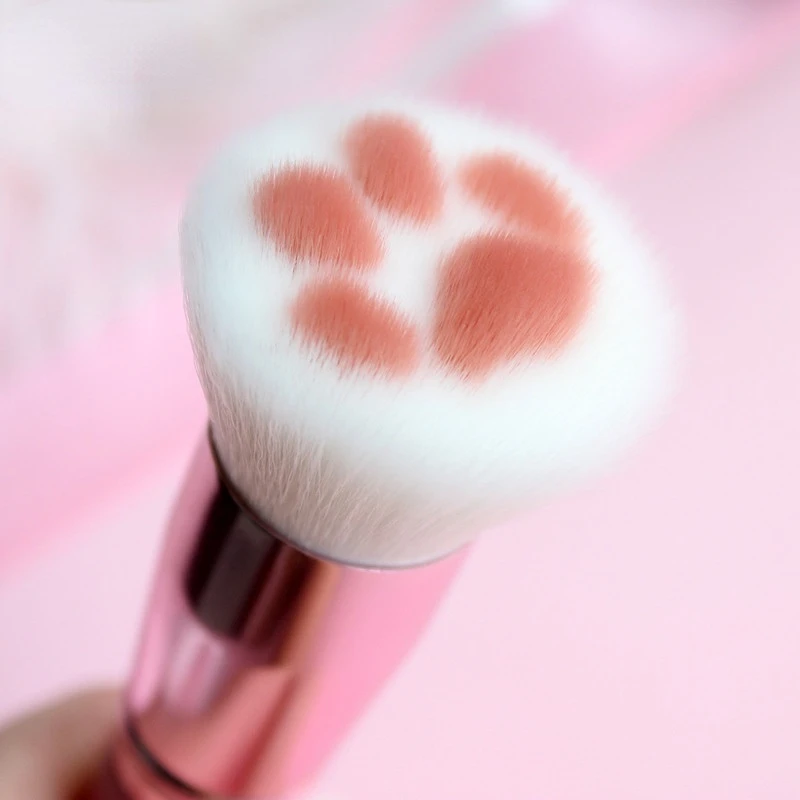 Cute Cat Paw Make Up Brushes Blush Brush Highlighter Brush Loose Powder Brush Powder Brush Makeup Tool Beauty Supplies Maquiagem