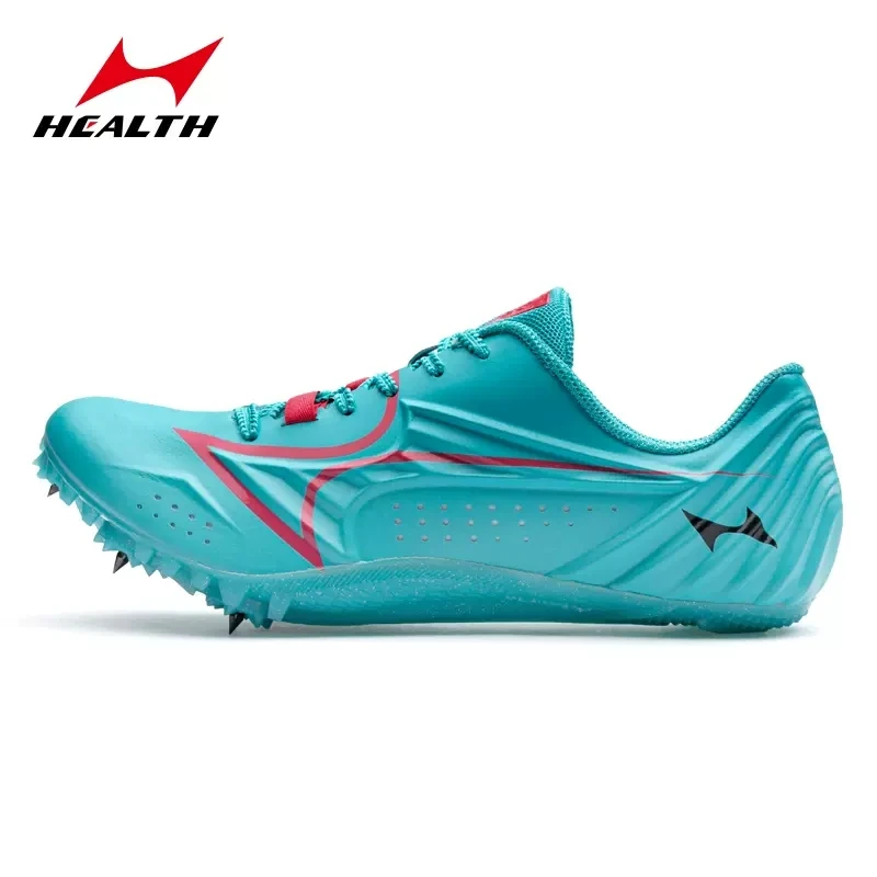 

Health CP Track And Field Shoes Mid Short Distance Sprint Sneaker Professional Men Nylon Outsole Dash RaceTraining Sport Shoes