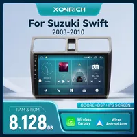 Wireless Carplay Android 12 Car Multimedia Player For Suzuki Swift 2003-2005 2006 2007 2008-2010 2 Din Radio Navigation RDS DSP