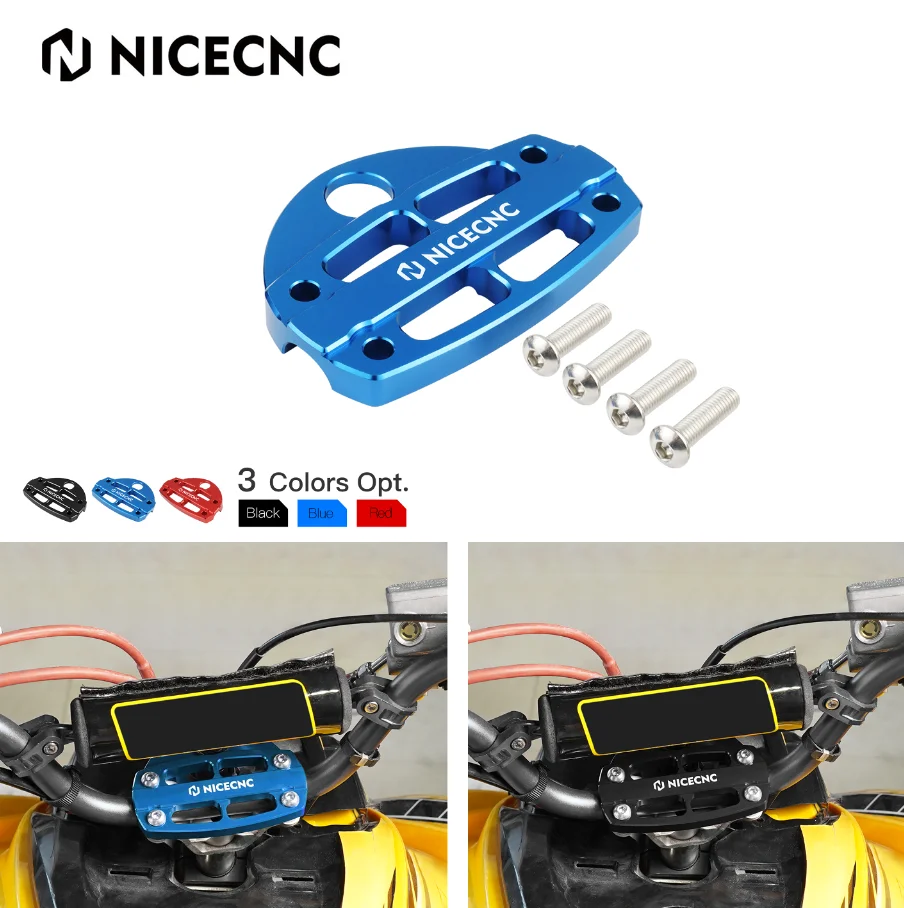 

Зажим для руля квадроцикла с защитой для ключа для Yamaha Raptor 700 700R YFM700 YFM700R, четырехчастные детали из алюминиевого сплава