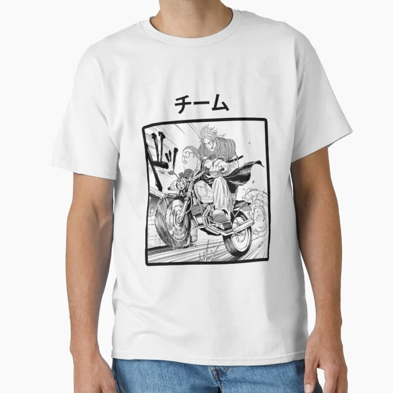 

80s Manga SAKAMOTO AND SHIN - SAKAMOTO DAYS Anime t shirt for men Large size Tops S-6XL 100% cotton mens Clothes