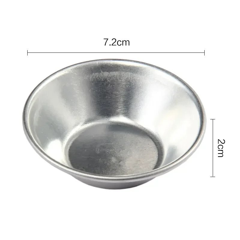 10 Slices Cake Style Oven Round Baked Eggs in Tin Foil Cake Tool Tart Mold Baking Accessories  Baking Tools for Cakes
