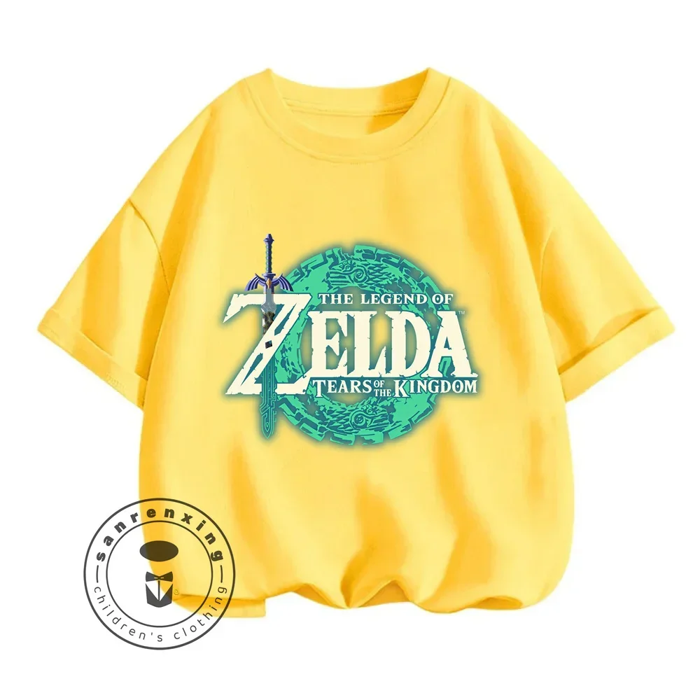 Soft T-shirts Featuring Classic The Legend of Zelda Cartoon Designs Ideal Summer Wear for Boy Girl Who Love the Legendary Series