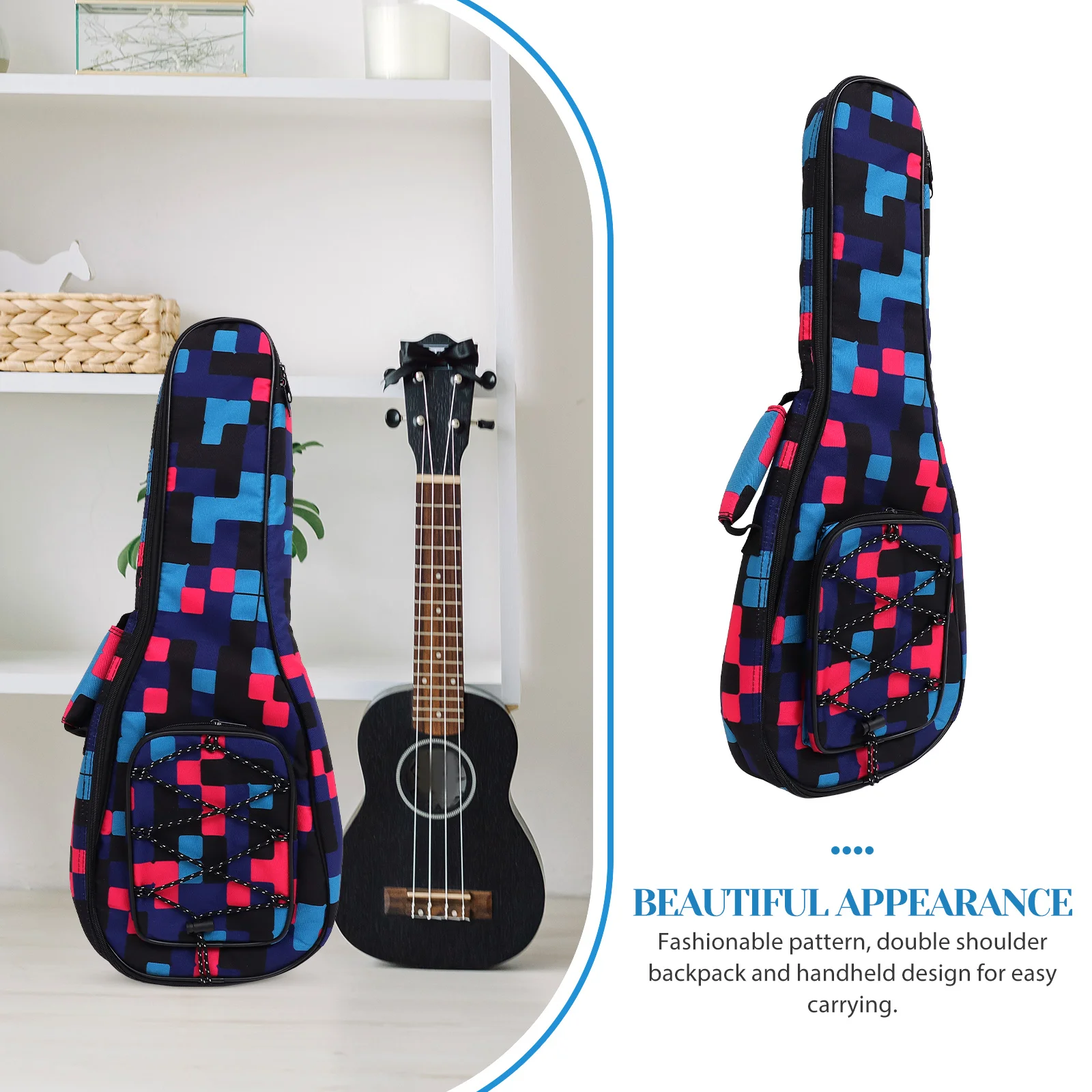 

Ukulele Storage Container Gig Bag Waterproof Small Musical Instrument Concert Child