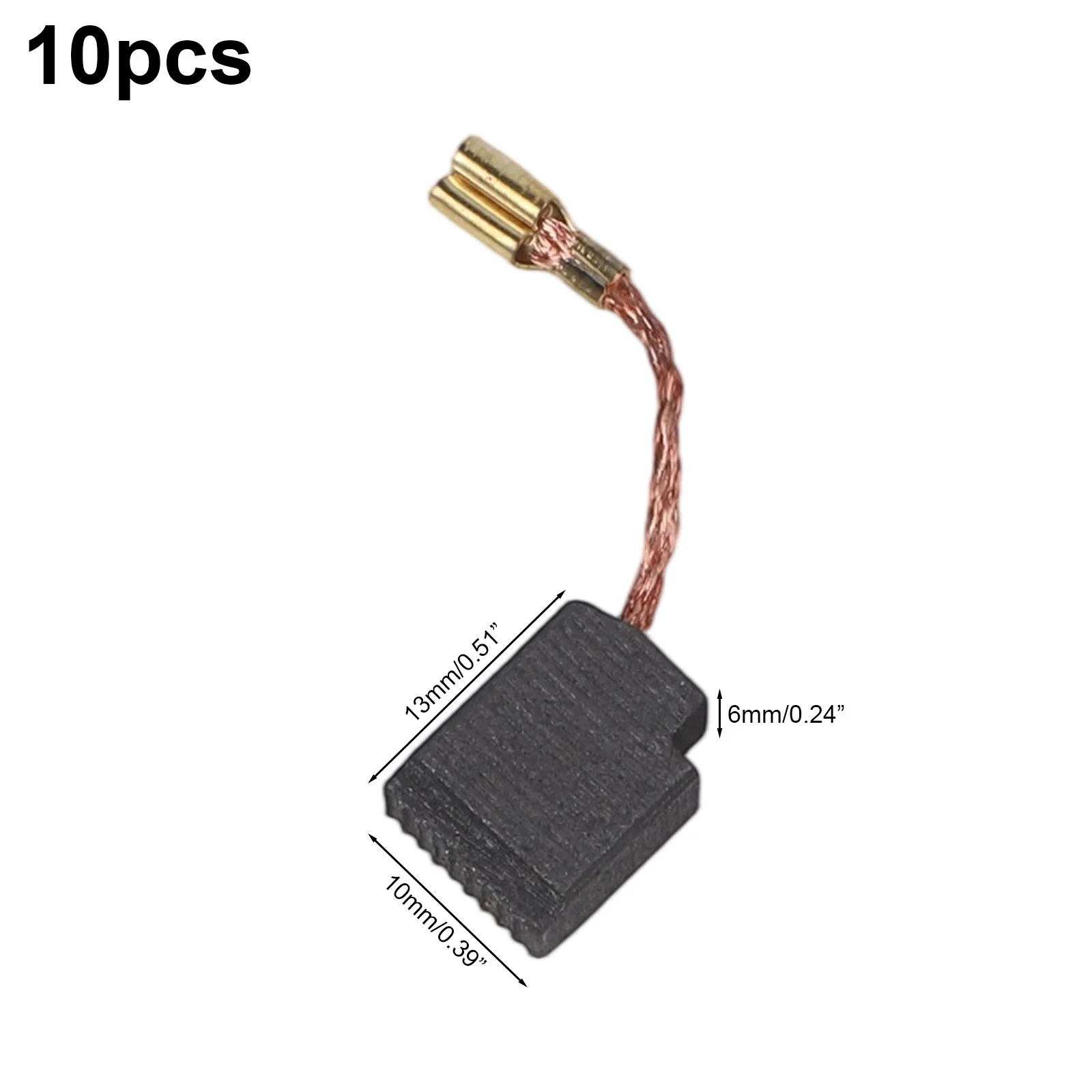 10pcs Carbon Brushes Spare Parts For D28110 D28112 D28402 DWE46151 Angle Grinder Electric Drills Power Tool Accessories