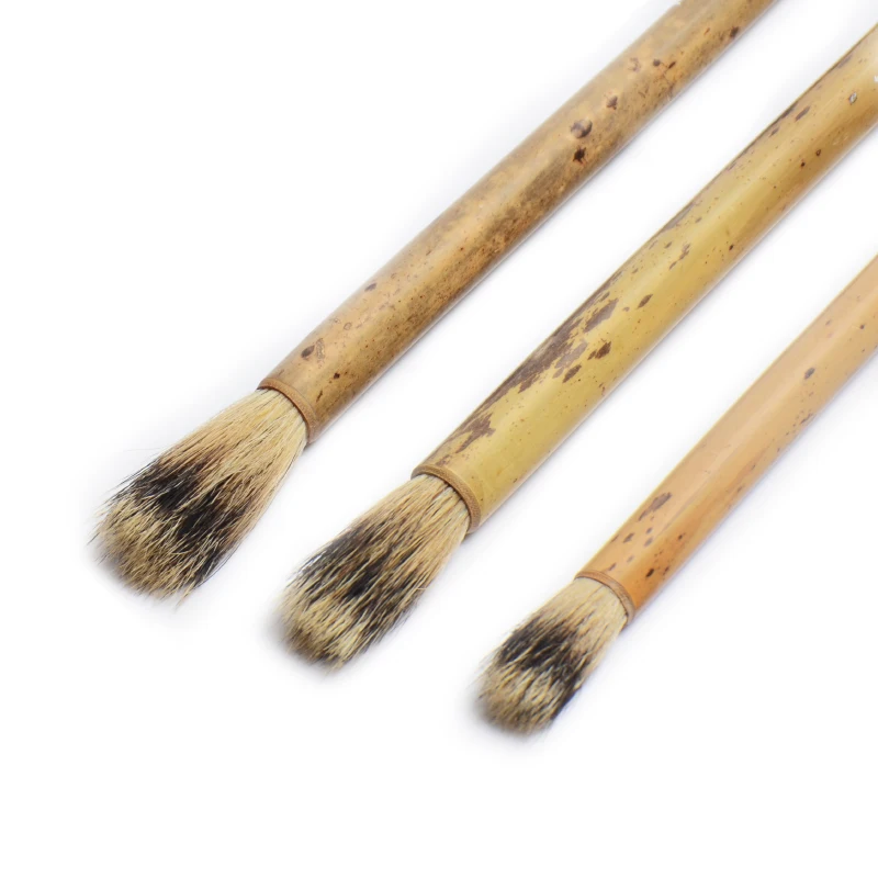 

Stone Badger Hair Panting Brush Set Traditional Chinese Freehand Landscape Flowers Painting Calligraphy Brushes Calligraphia