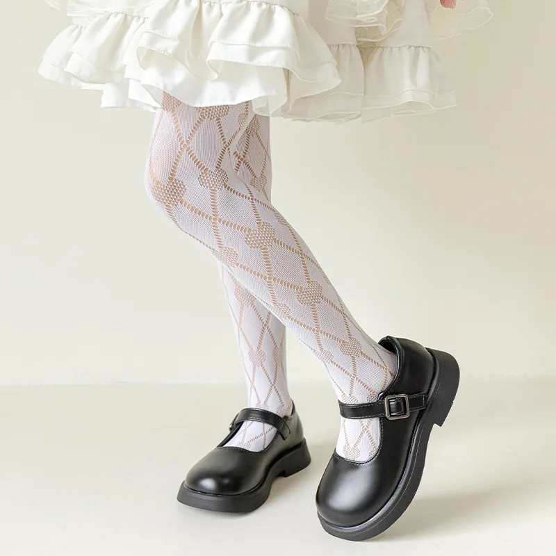 Thin Breathable Baby Girl Tights Kids Dance Stocking Sock Children School Uniform Tights Princess Lolita Lace Pants Pantyhose