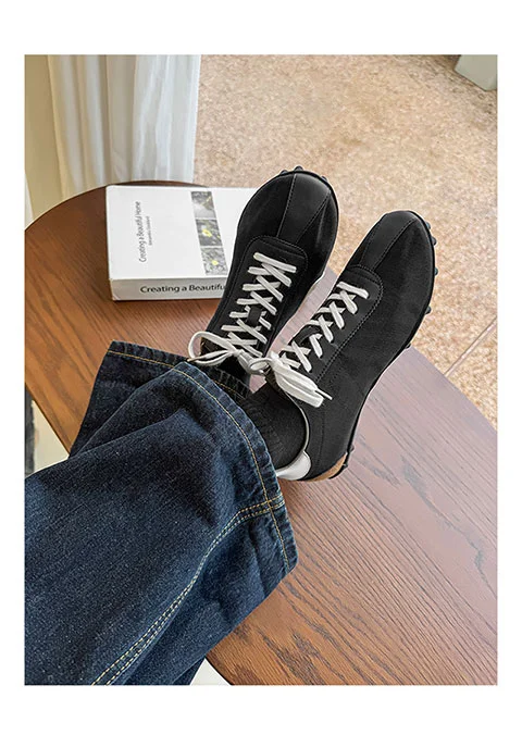 أحذية رجالية شبكية صيف 2025 جديدة بلون واحد أحذية فردية عالمية قابلة للتنفس نعل ناعم أحذية نسائية كاجوال خفيفة #5