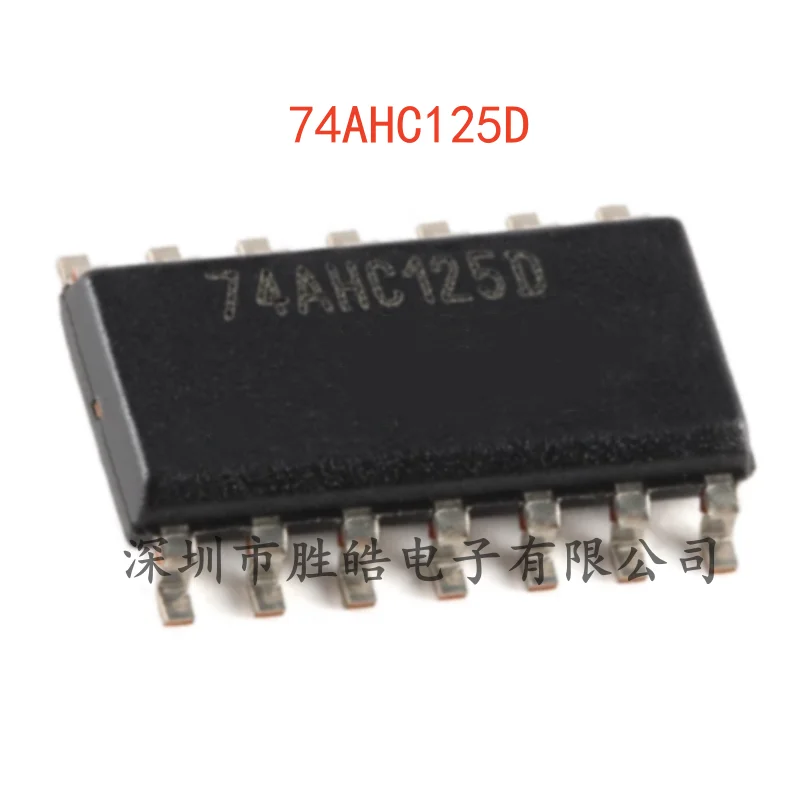 

(10PCS) NEW 74AHC125D , 118 Four-Channel Buffer / Line Driver Tri-State SOIC-14 74AHC125D Integrated Circuit