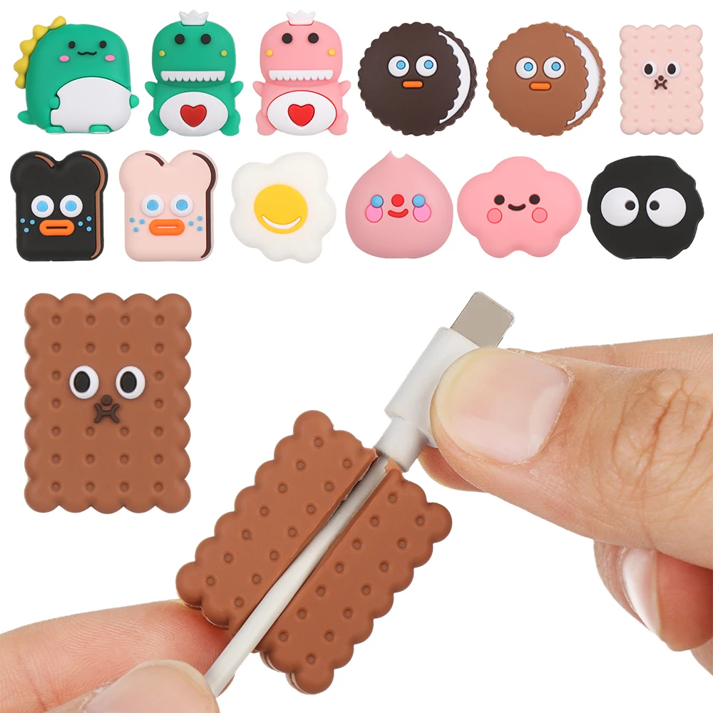 New Cartoon Cable Winder Cover Protective Case USB Charging Cable Cover Wire Cord Protectors Data Line Protector