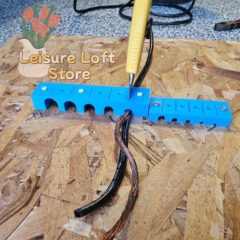 Wire Stripping Jig Ergonomic Design 10 Sizes Plastic Cable Stripper Tool for Household Circuit Repair