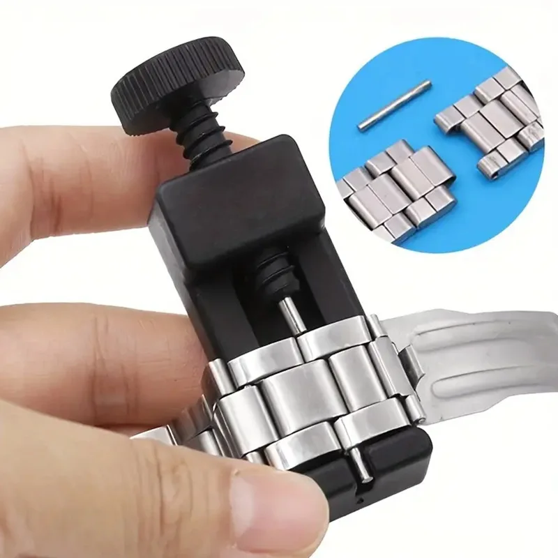 Watch Link Belt Remover Watch Steel Belt Chain Remover Tool Black Hand Tools Opener Pin Remover Tools Watch Repair Kit