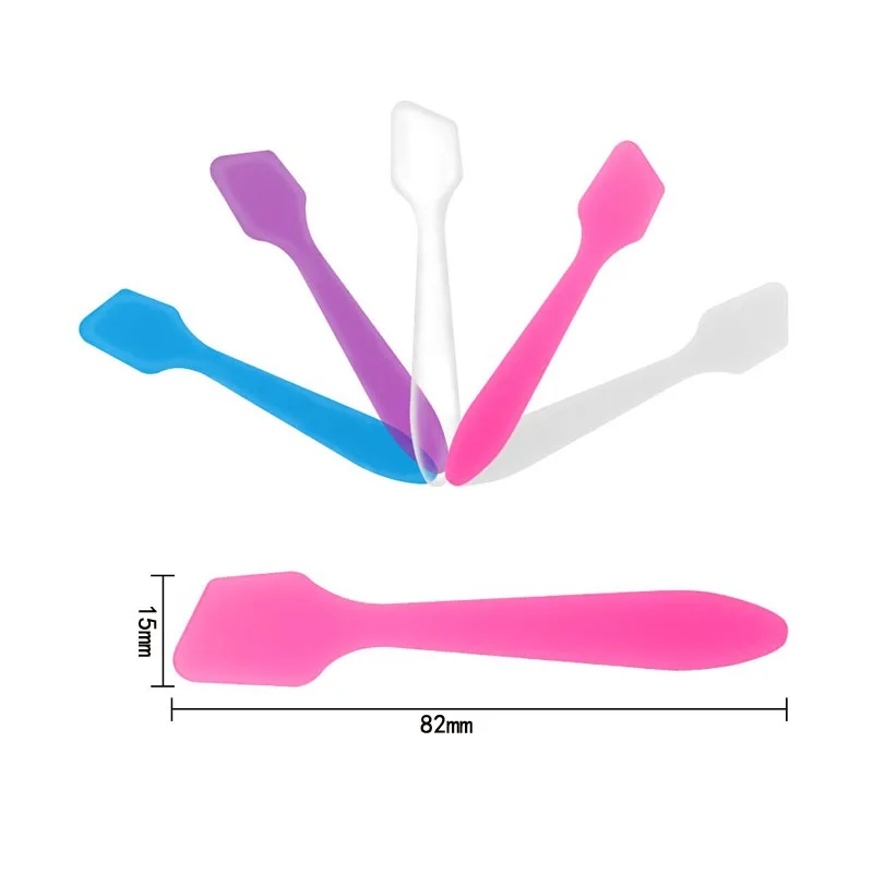 1000Pcs/lot Mini Makeup Spatulas Reusable Cream Tip Spatulas Frosted Cosmetic Spatulas Scoops