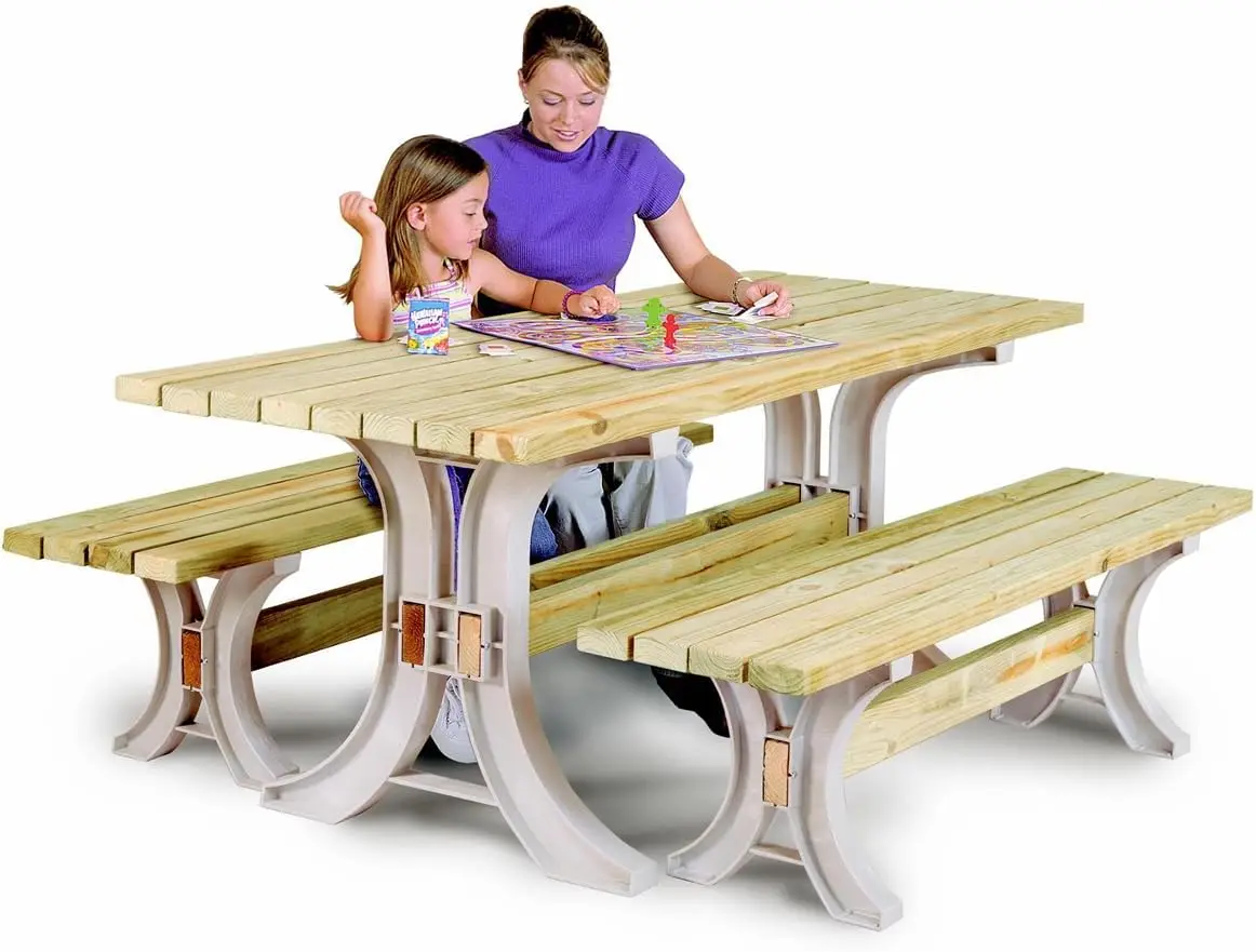 90182ONLMI Custom Picnic Table Kit, Sand