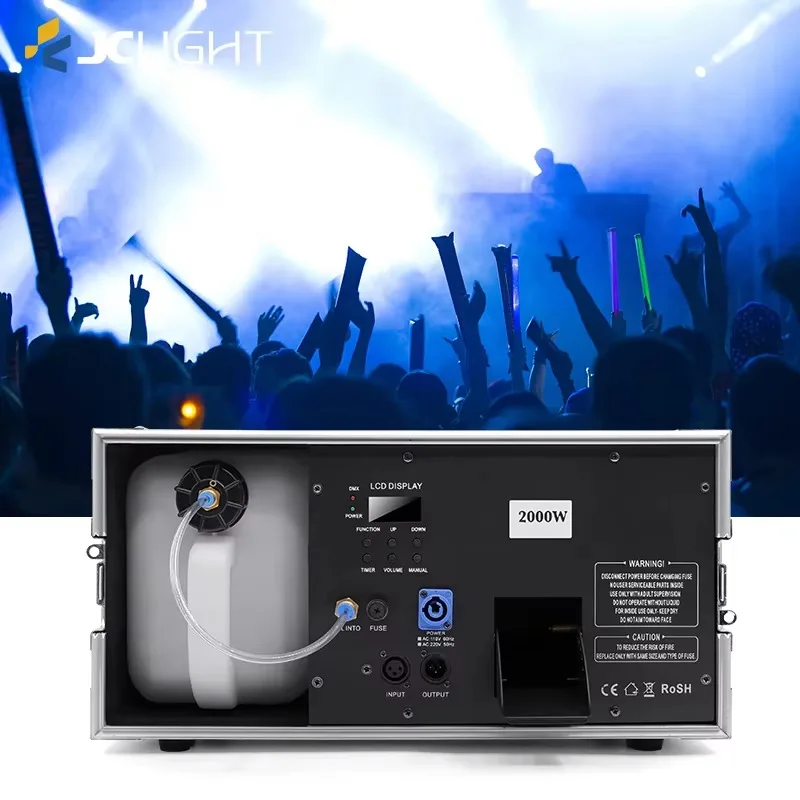 1500W 2000W Oil Based DMX Haze  With Flight Case Portable Hazer for Wedding DJ Nightclub Professional Stage FX