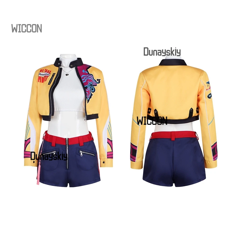 Huntrix KPop cazadores de demonios Rumi Mira Zoey disfraces de Cosplay jirai kei Y2K cool kawaii anime conjunto completo cosplay de fiesta de Halloween