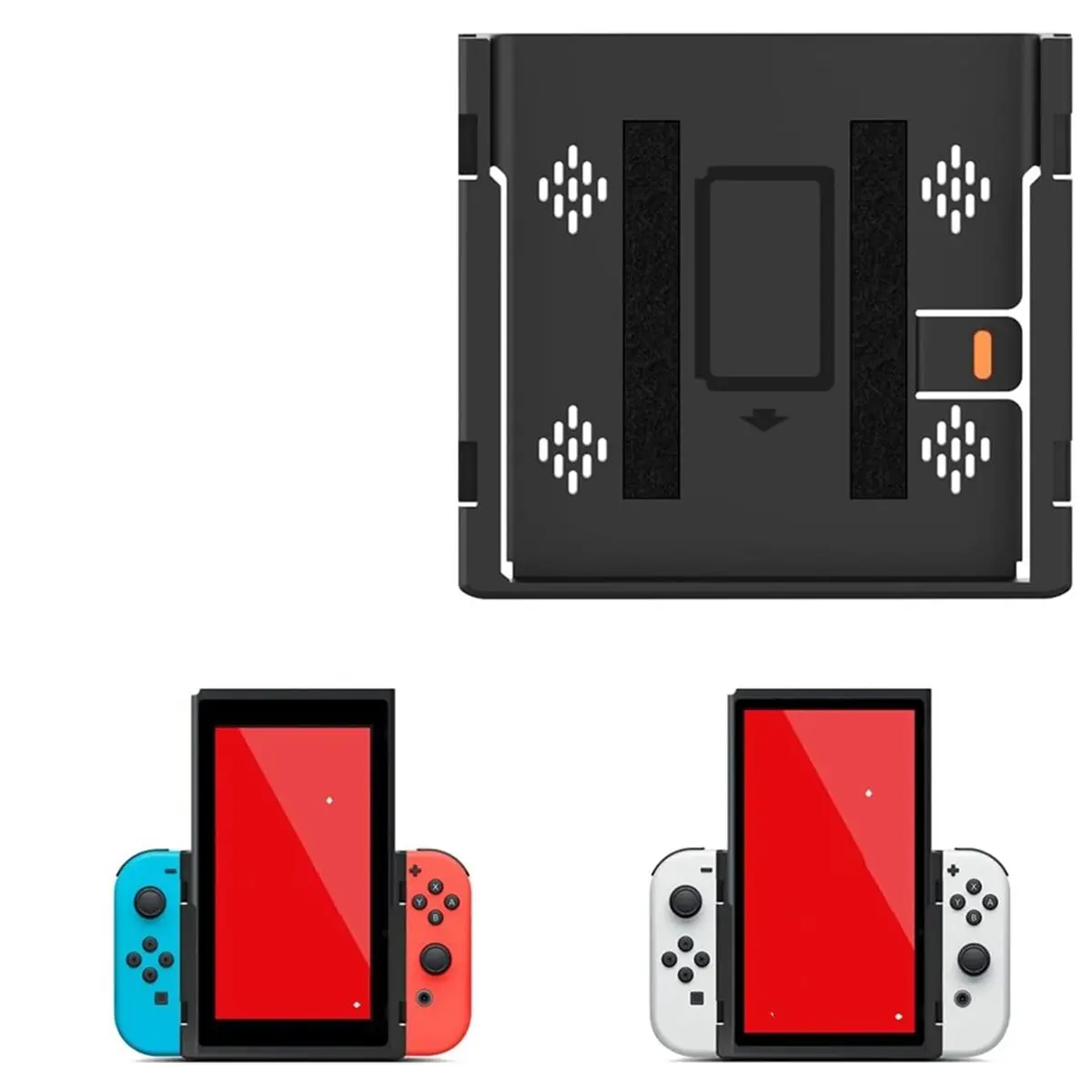 ABSF Grip Flip Vertical Bracket for NS OLED/Switch Game Console Joystick Controller Holder Stand for Nintendo Switch