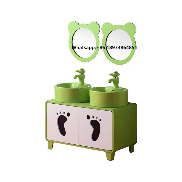 

Colourful Kids Plastic High Capacity Cartoon Children's Room Storage Bathroom Cabinets Furniture Bathroom Vanity for Kids