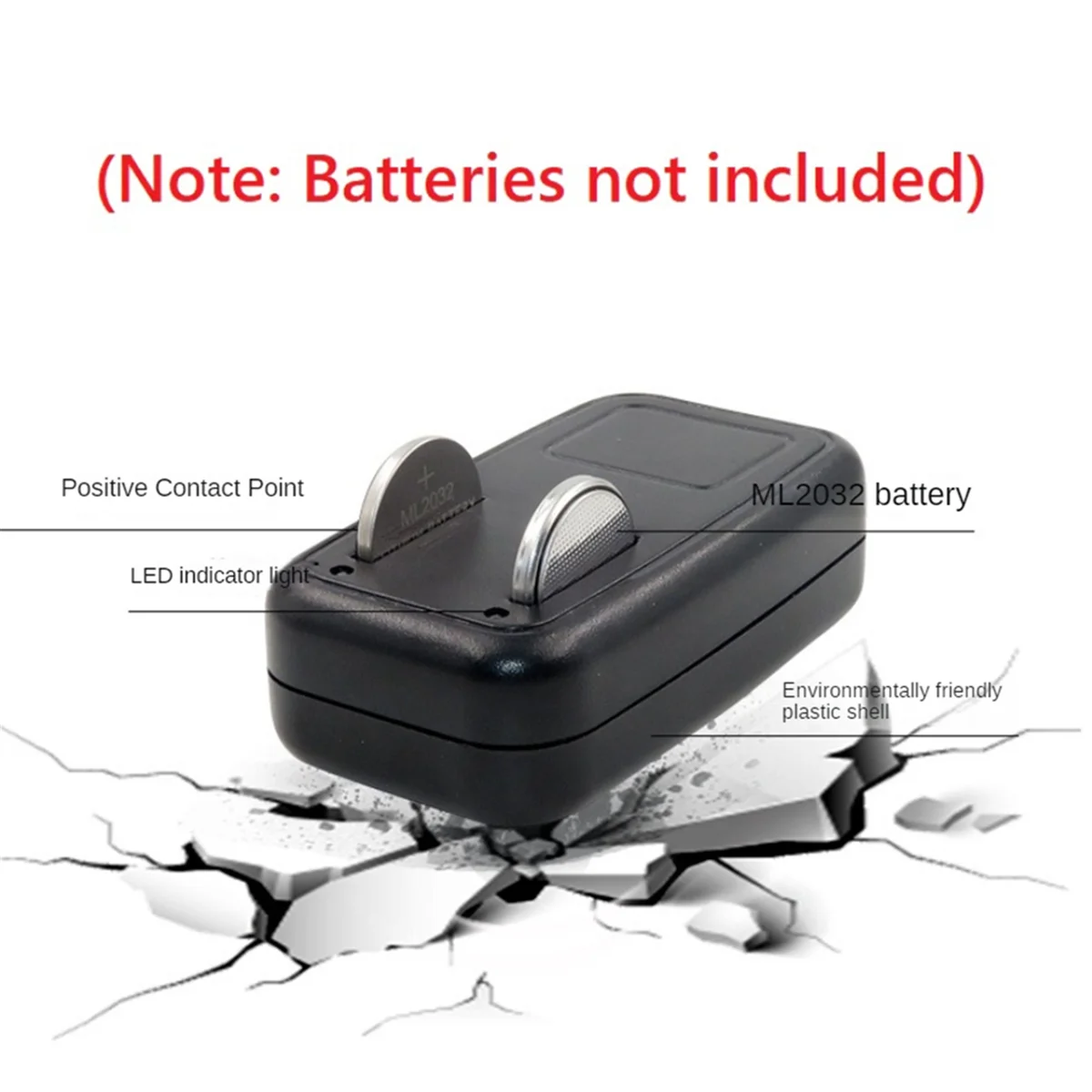 3.6V Battery Charger Lithium 2032 2025 Battery Charger Adapter for ML2032 ML2025 Coin Button Cell Battery EU PlugJAS