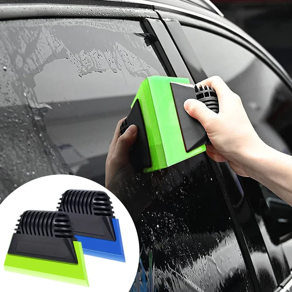 Soft Silicone Cleaning Scraper Tool, Ferramentas de lavagem, Limpador para automóveis Windshield Window Glass, Lâmina de secagem de água, cor