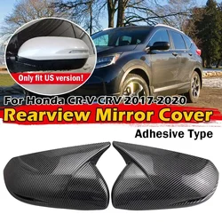 For US Version Honda CR-V CRV 2017-2020 Car Sticker Rearview Side Mirror Cover Wing Cap Exterior Door Rear View Case Trim Carbon