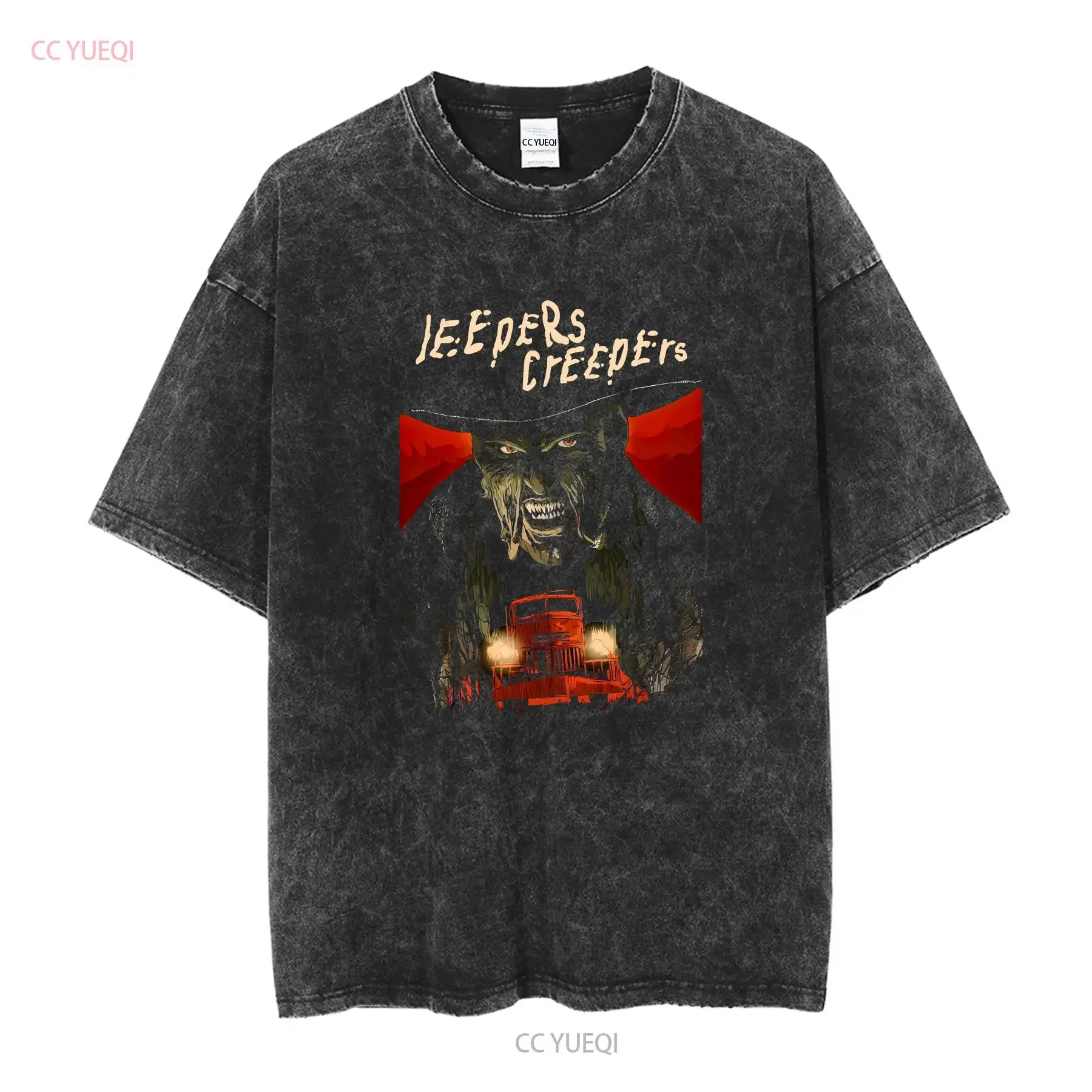 Jeepers Creepers Movie Horror T Shirt S 3XL long or short sleeves vintage Washed Casual Top For Everyday Wear graphic Slightly - view 2