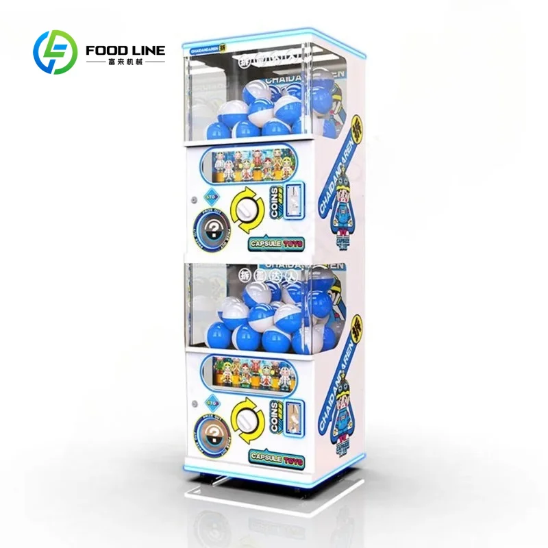 Customized Coin Operated Capsule Toy Vending Machine Candy Twist Card Token Toy Capsule Vending Machine for Kids Party