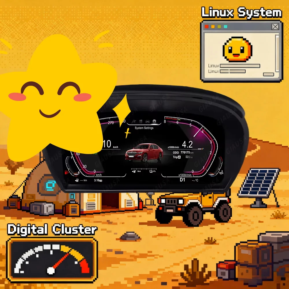 

UI For BMW Z4 E89 2009 2010 2011 2012-2016 Dashboard Instrument Display Speedometer meter Virtual LCD Instrument Cluster Cockpit