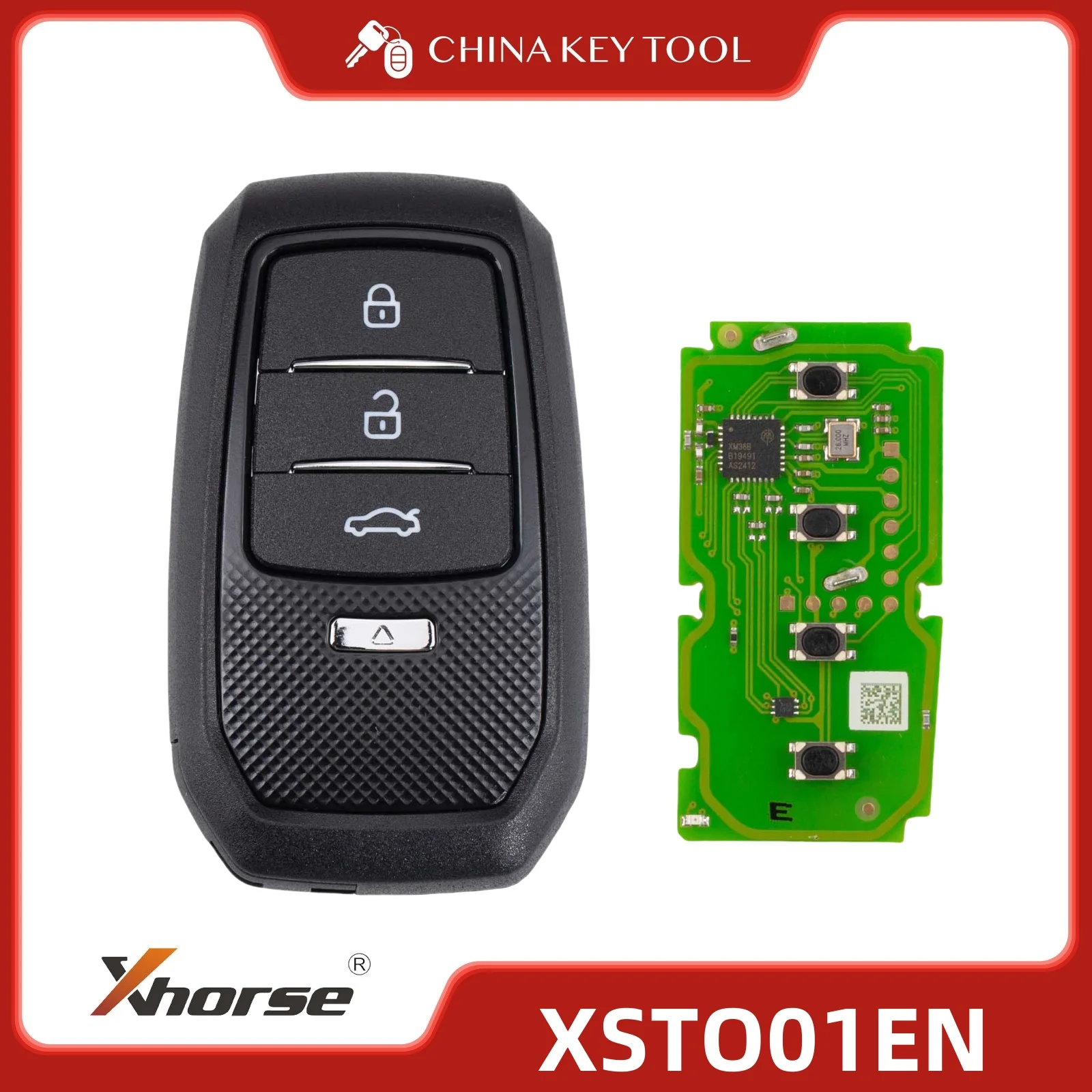 Xhorse-mando a distancia de proximidad inteligente Universal, 1 piezas, para Toyota, Lexus, XM38, XSTO01EN, Chips 4D / 8A / 4A